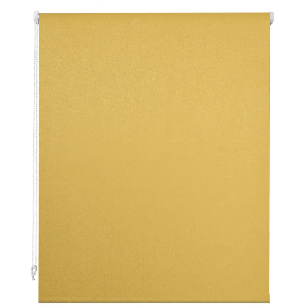 Textured Blackout Roller Blind 120cm - Ochre
