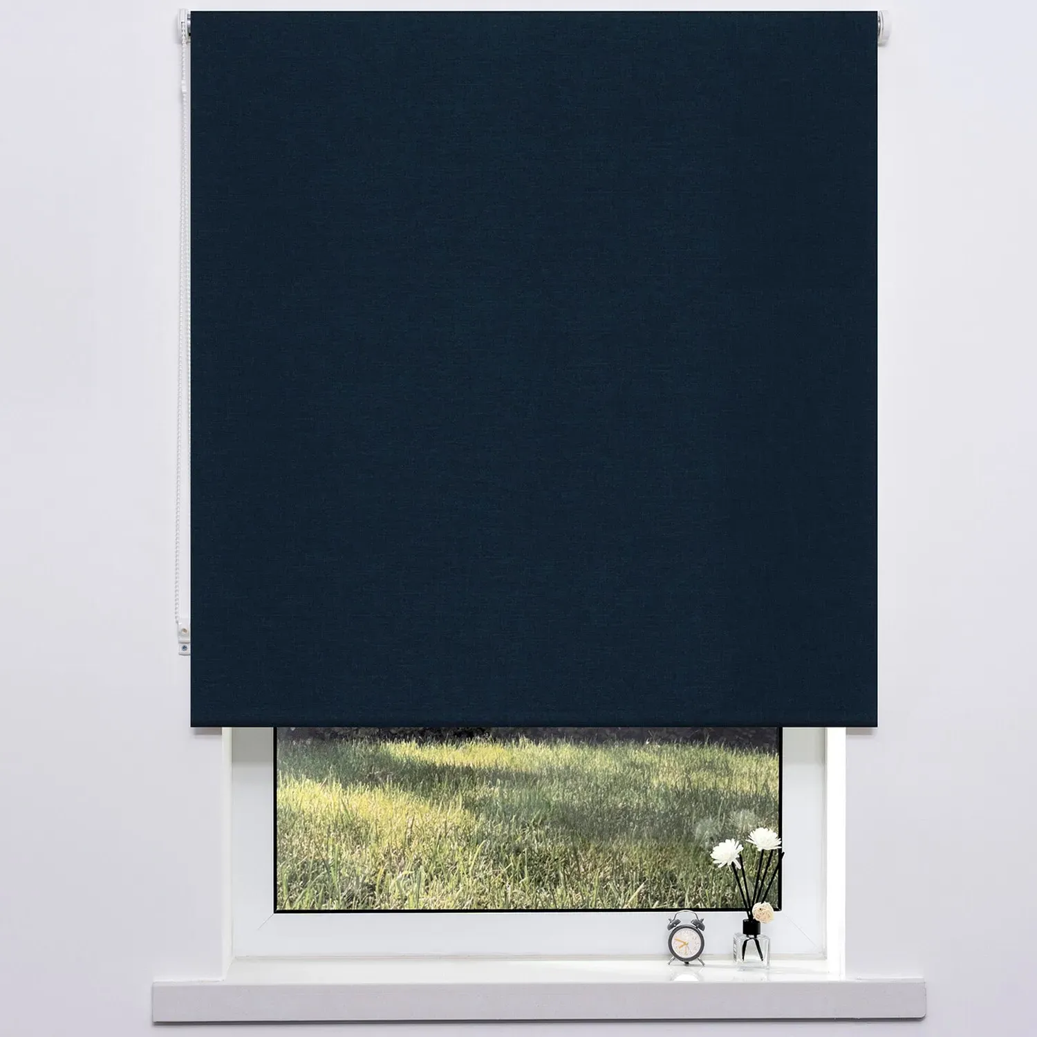 Textured Blackout Roller Blind 60cm - Blue image
