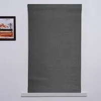 Textured Blackout Roller Blind 60cm - Dark Grey