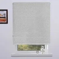 Textured Blackout Roller Blind 90cm - Cloud