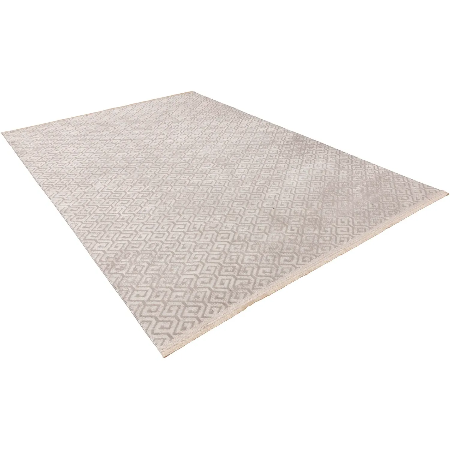 Textured Geo Capri Rug 140 x 200cm - Neutral