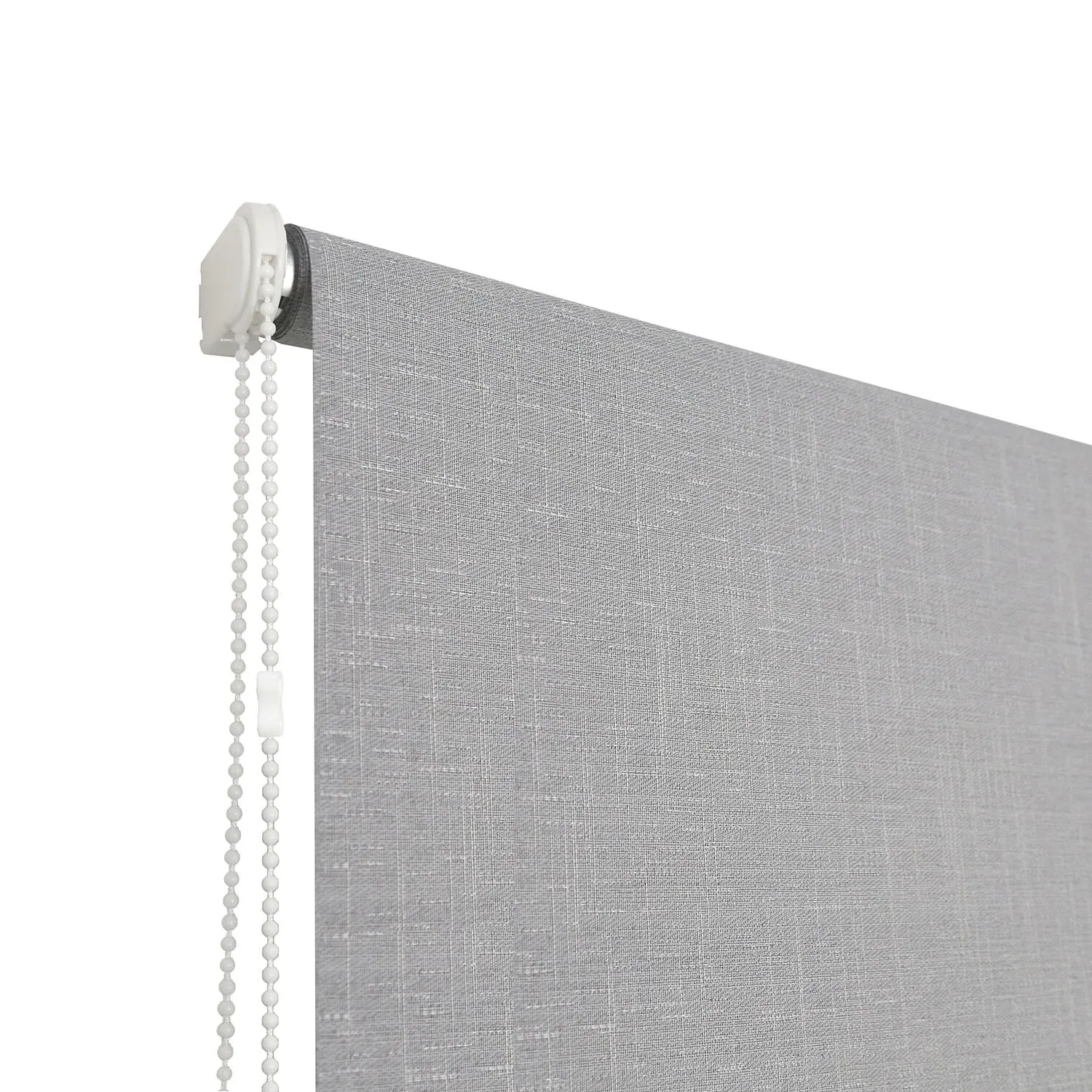 Textured Linen Blackout Blind 180cm - Silver