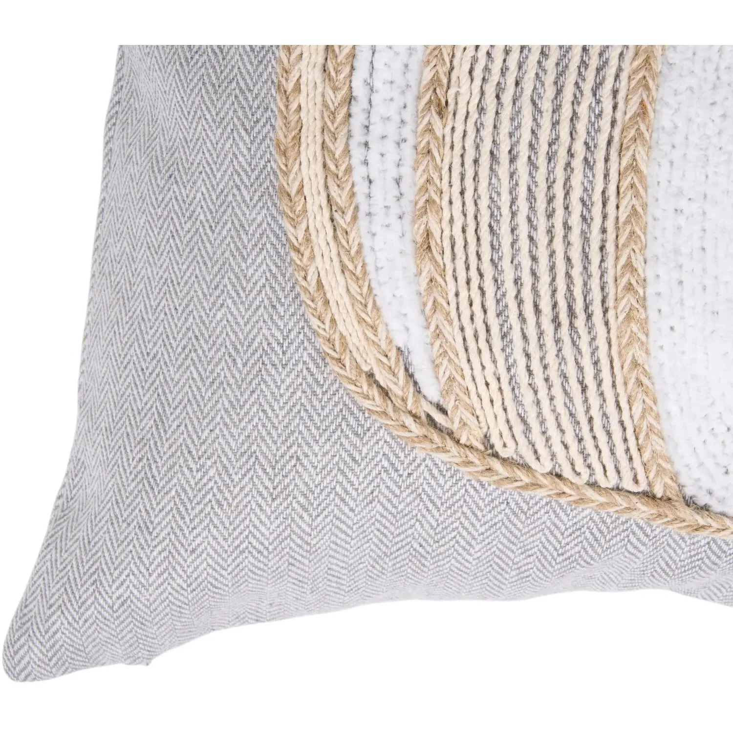 Textured Pumpkin Cushion - Grey