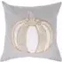 Textured Pumpkin Cushion - Grey