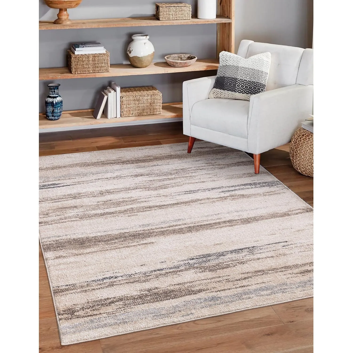 Textured Rug 160cm - Natural