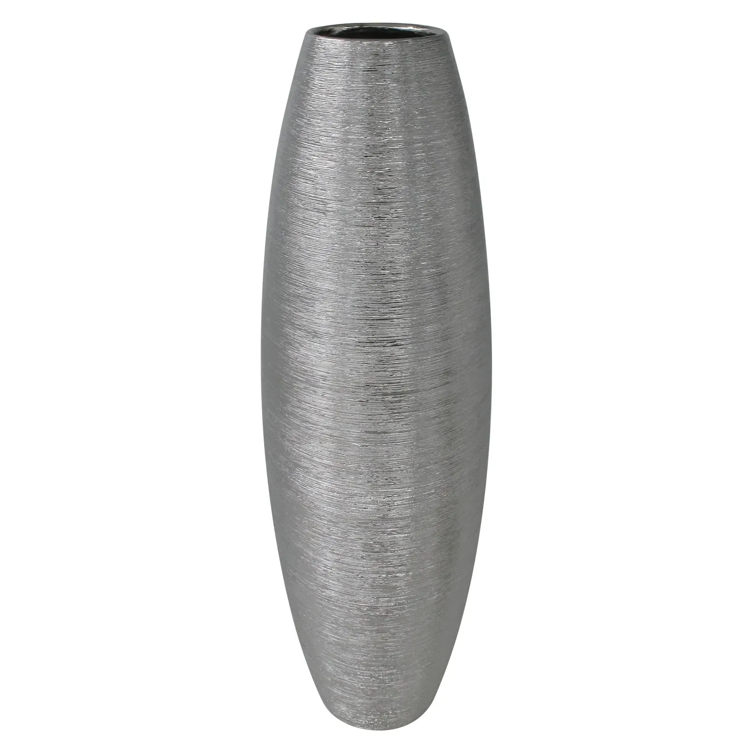 Textured Shimmer Vase - Silver