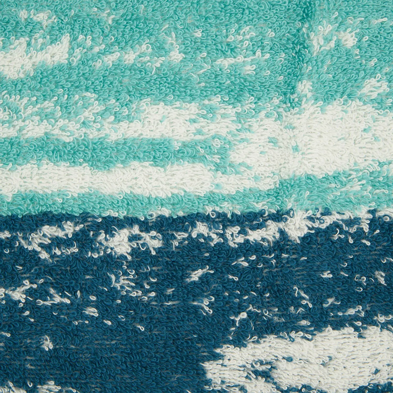 Textured Waves Hand Towel - Multicolour, Cotton