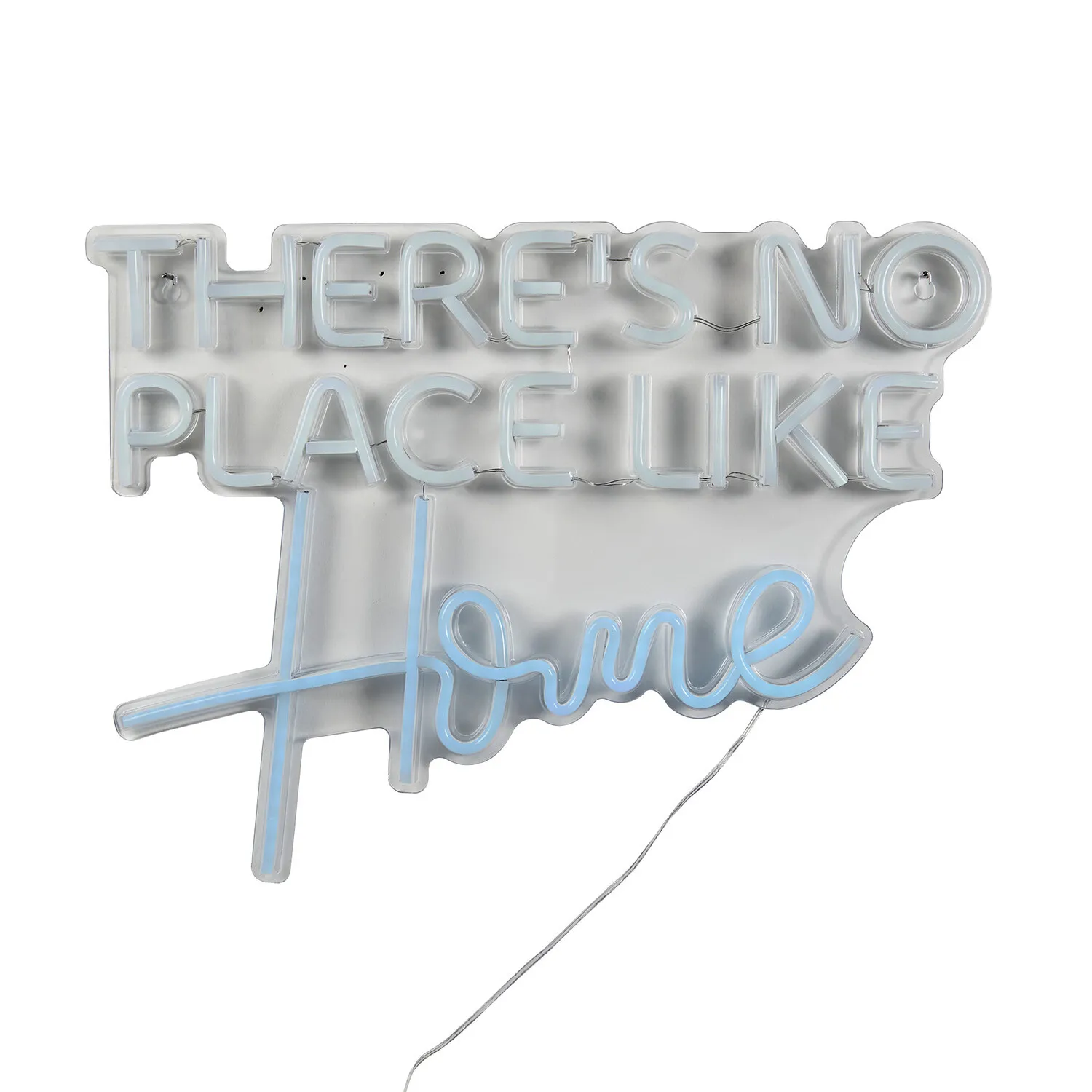 There's No Place Like Home Neon Sign - Blue