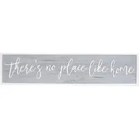There's No Place Like Home Wall Plaque - Grey
