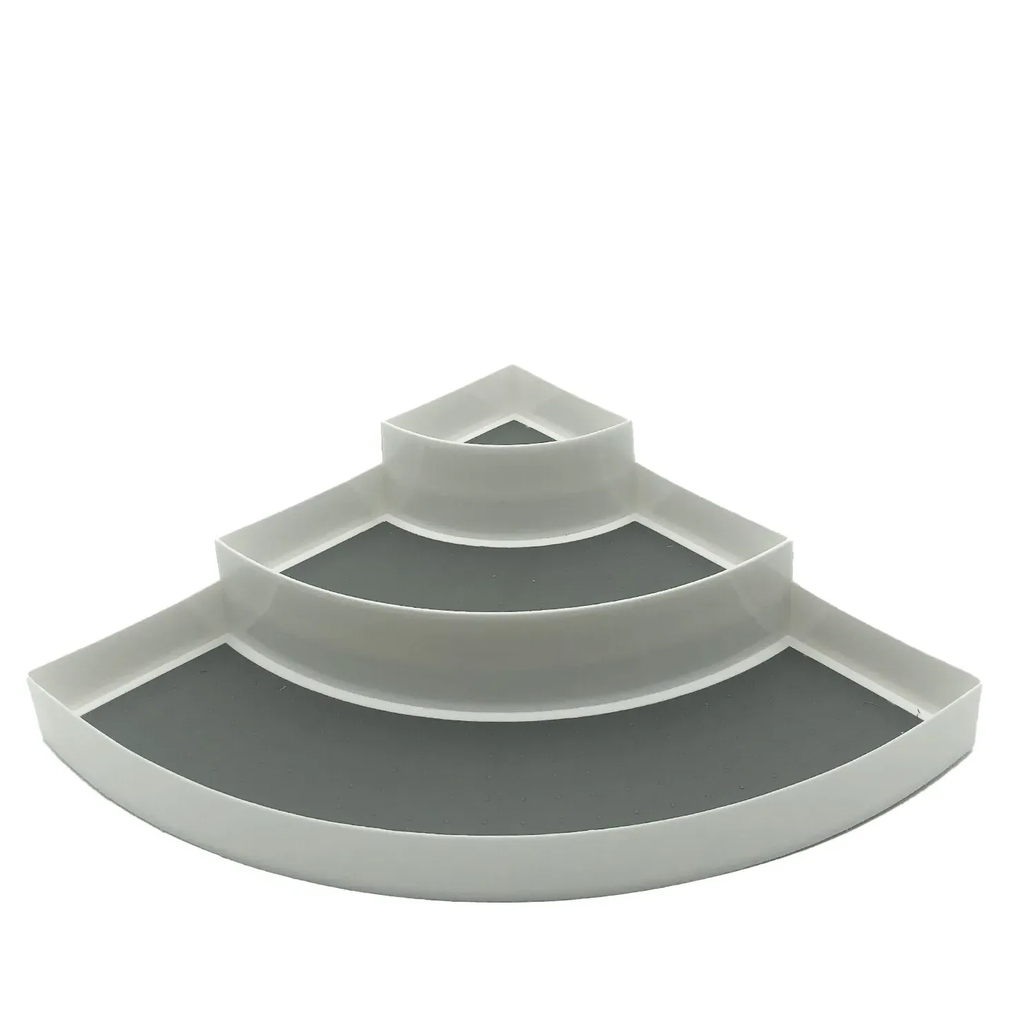 Three Tier Shelf Cupboard Organiser - Rounded image