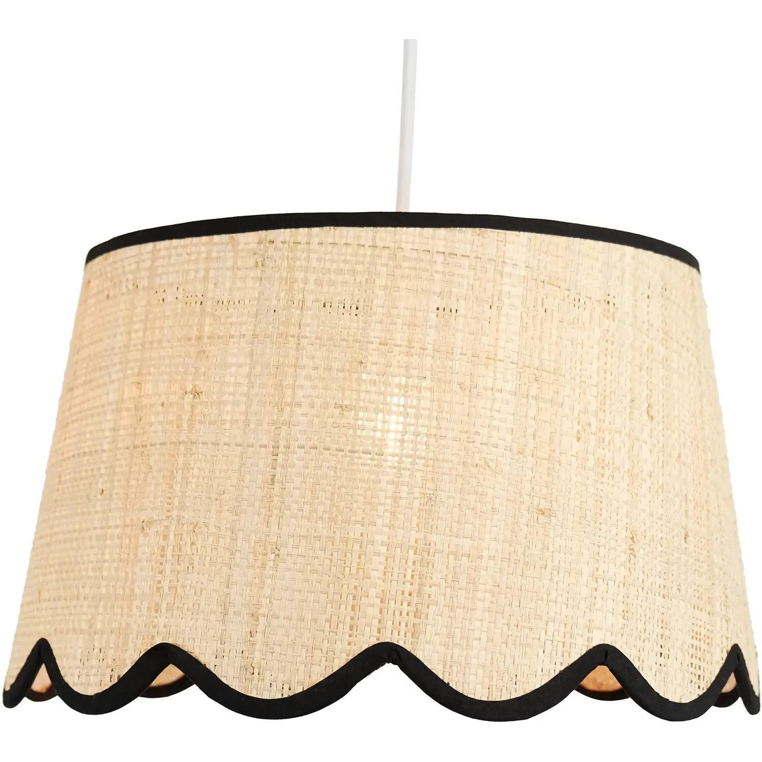 Tilda Scallop Shade - Natural, Black
