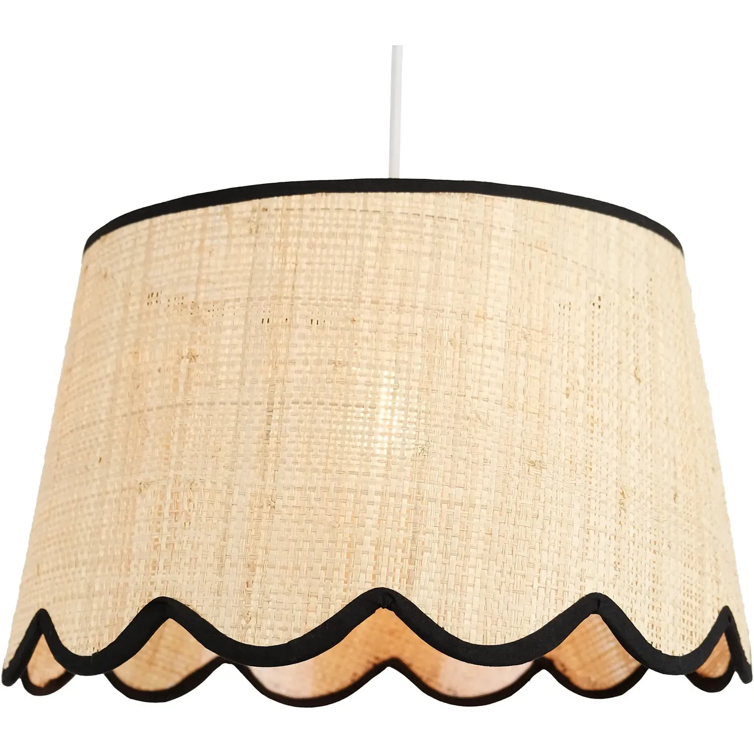 Tilda Scallop Shade - Natural, Black