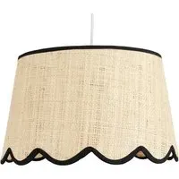 Tilda Scallop Shade - Natural, Black