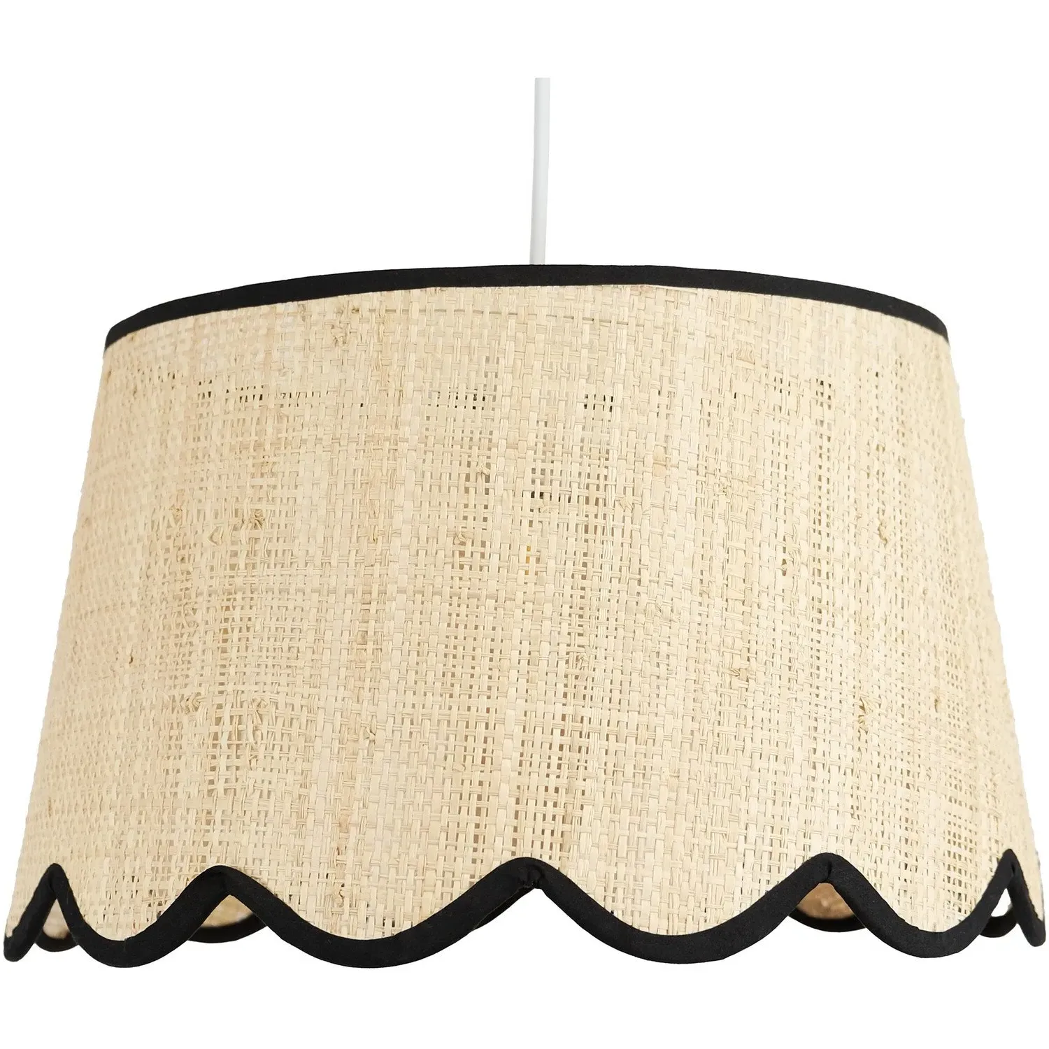 Tilda Scallop Shade - Natural, Black image