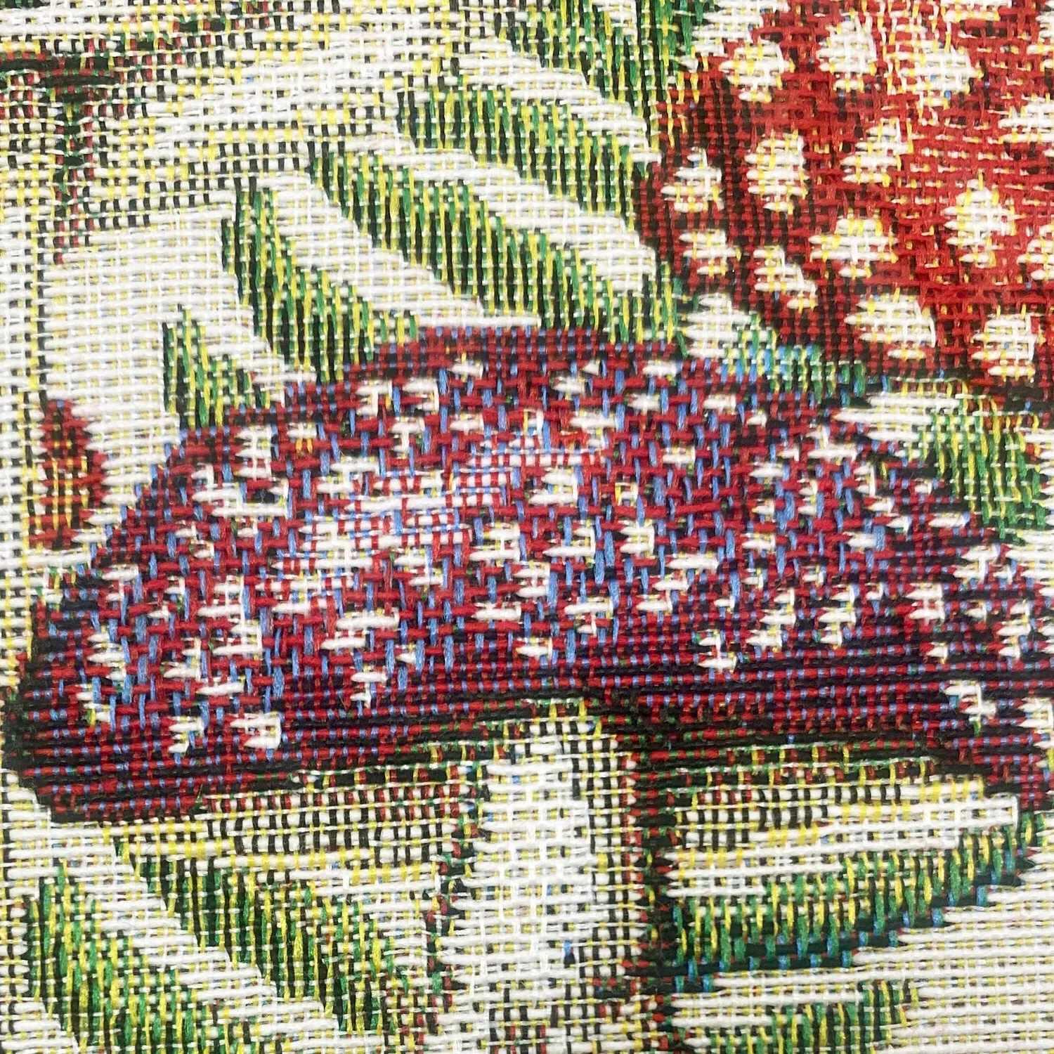 Toadstool Tapestry Cushion - Cream