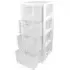 Tontarelli Linea 4 Drawer Tower - White