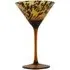 Tortoiseshell Martini Glass - Brown