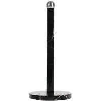 Towel Pole - Black, Marble Print