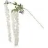 Trailing Wisteria Single Stem Artificial Flower - White
