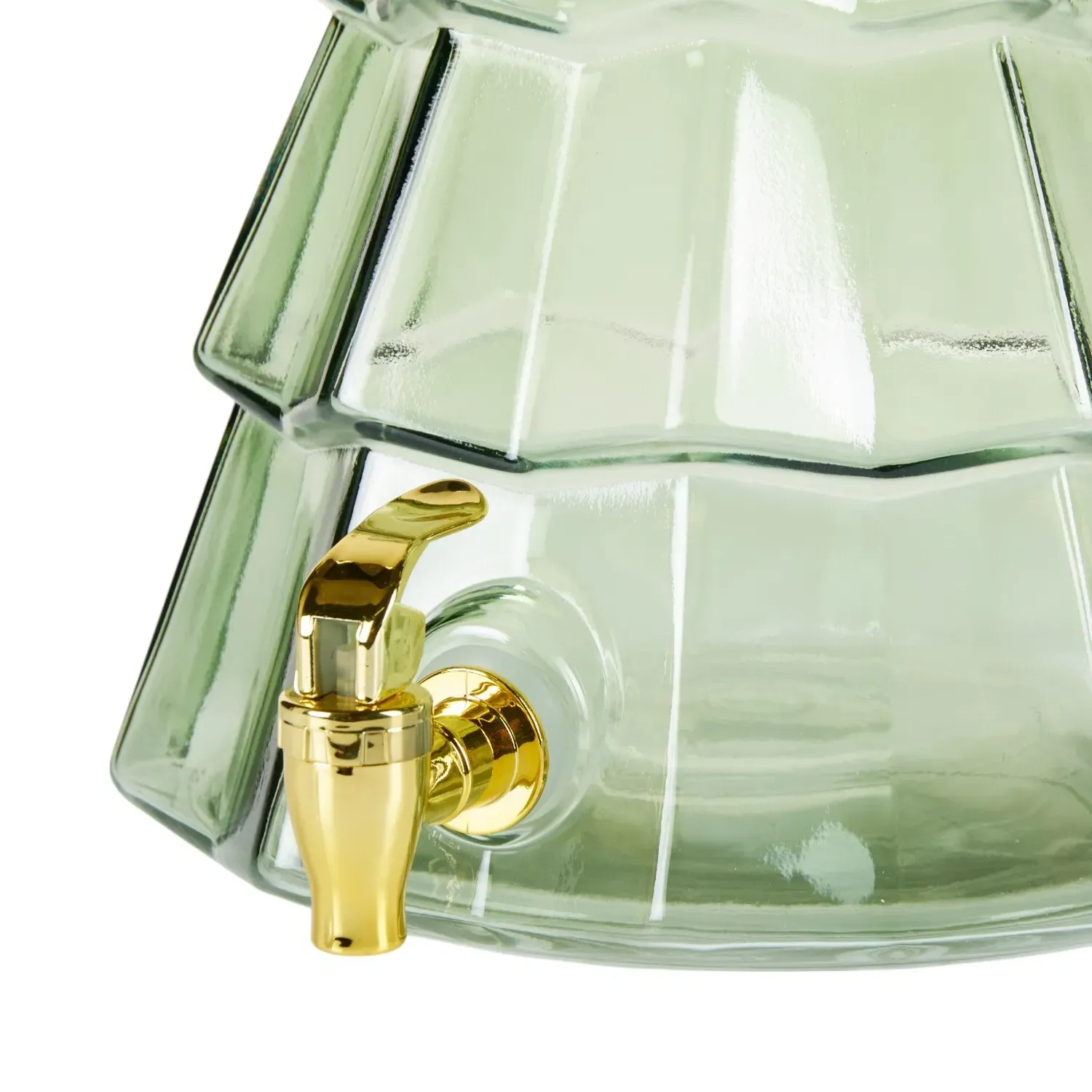 Tree Glass Drinks Dispenser - Green