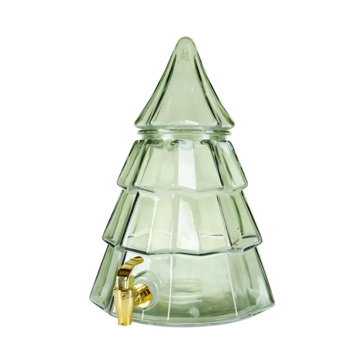 Tree Glass Drinks Dispenser - Green