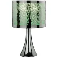 Tree Scene Touch Table Lamp - Silver