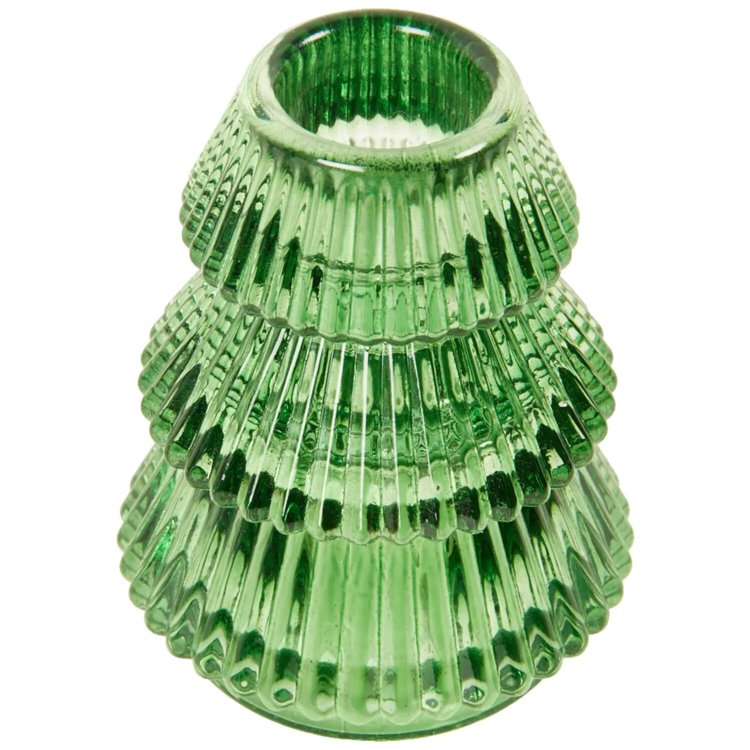 Tree Shaped Candle Holder - Glass