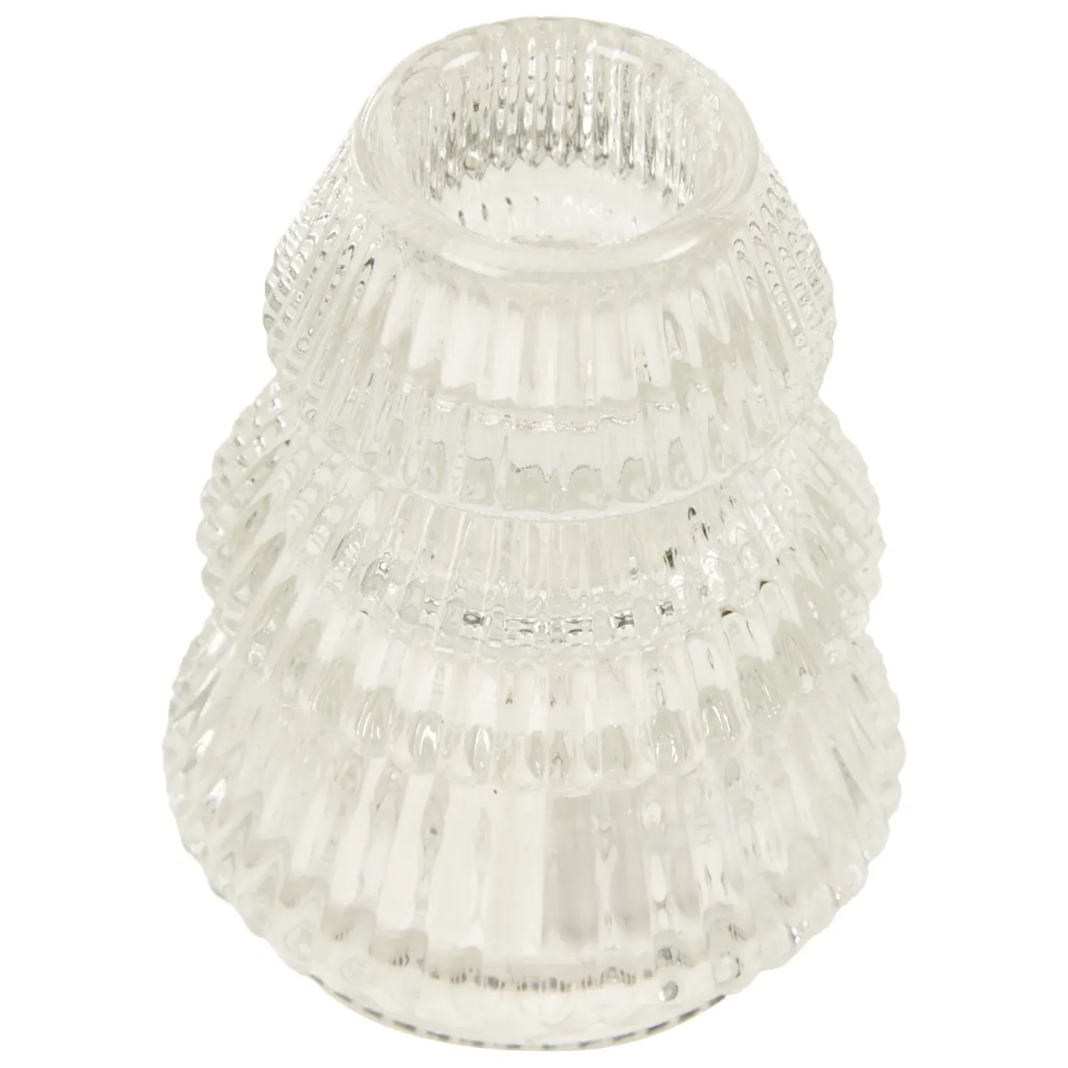 Tree Shaped Candle Holder - Glass