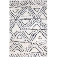 Tribal Boho Rug - White