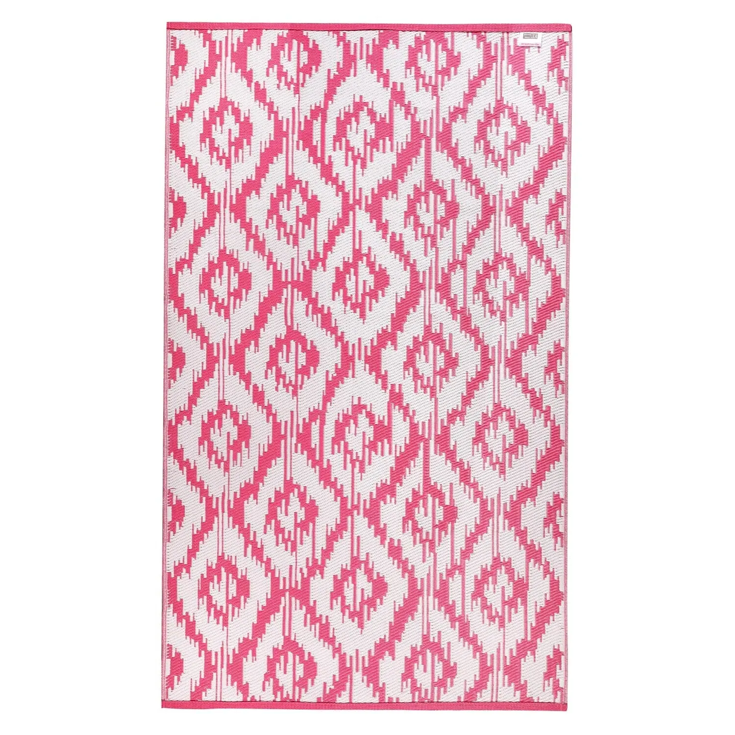 Tribal Geo Outdoor Rug - Pink