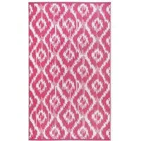 Tribal Geo Outdoor Rug - Pink