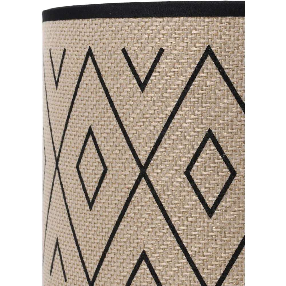 Tribal Pattern Lamp Shade - Natural