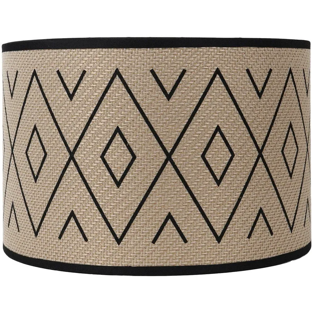 Tribal Pattern Lamp Shade - Natural image