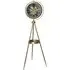 Tripod Floor Clock with Table - Brass