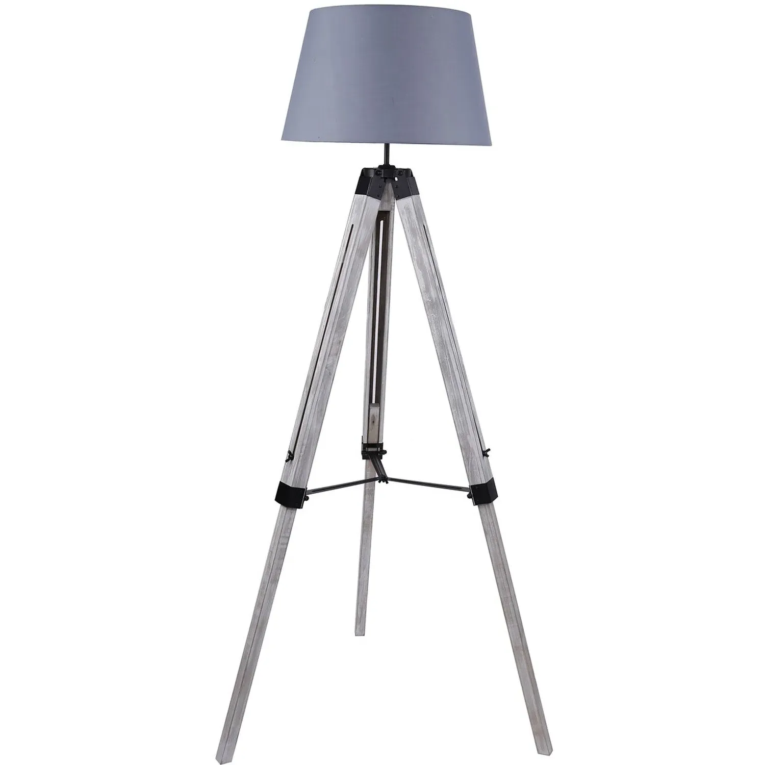 Tripod Floor Lamp - Grey, Linen image