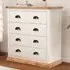 Tropea 4 Drawer Chest of Drawers with Brass Cup Handles - White