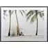 Tropical Beach Landscape Framed Canvas