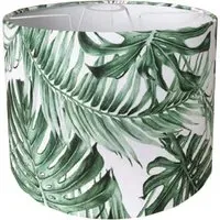 Tropical Leaf Print Shade - Green, White