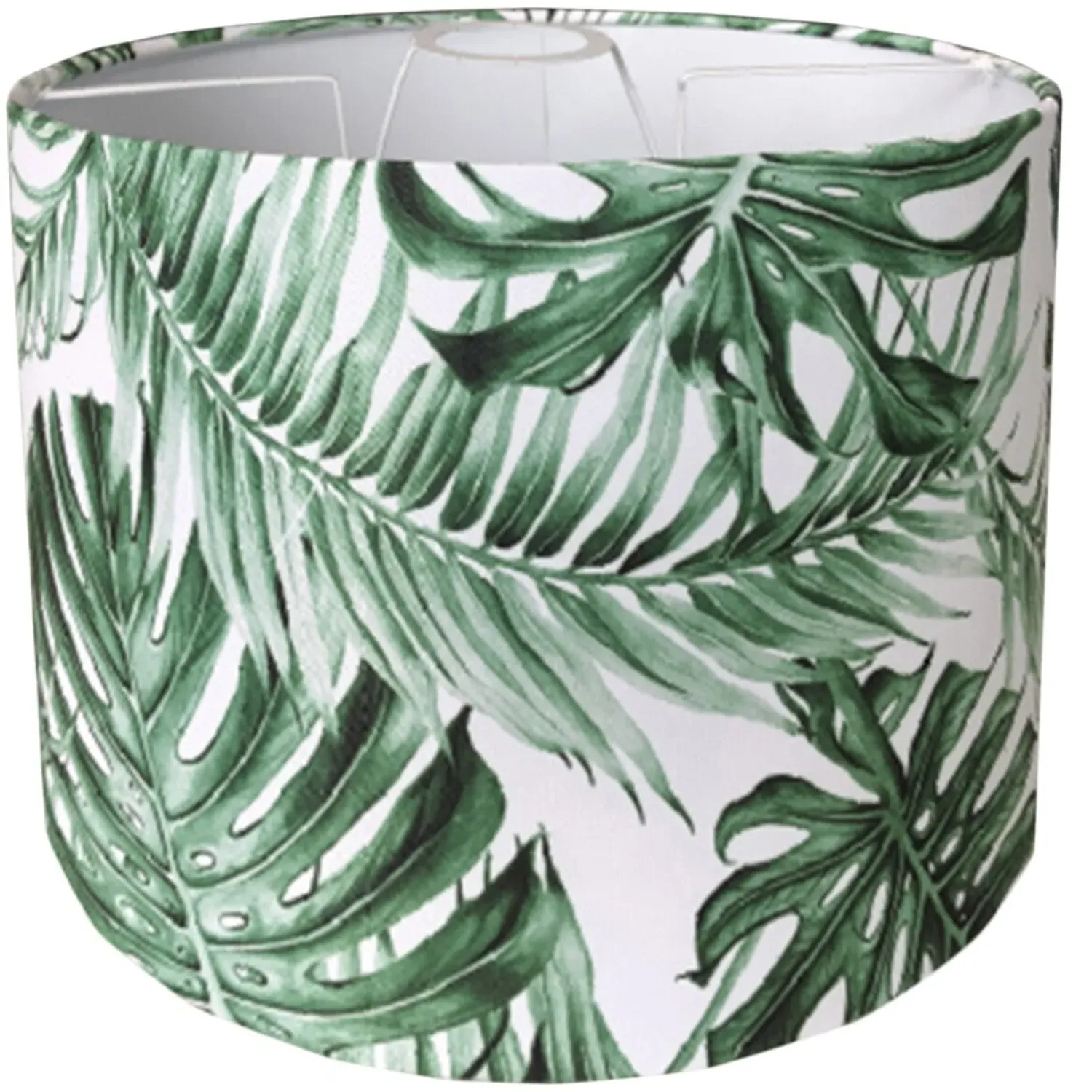 Tropical Leaf Print Shade - Green, White image