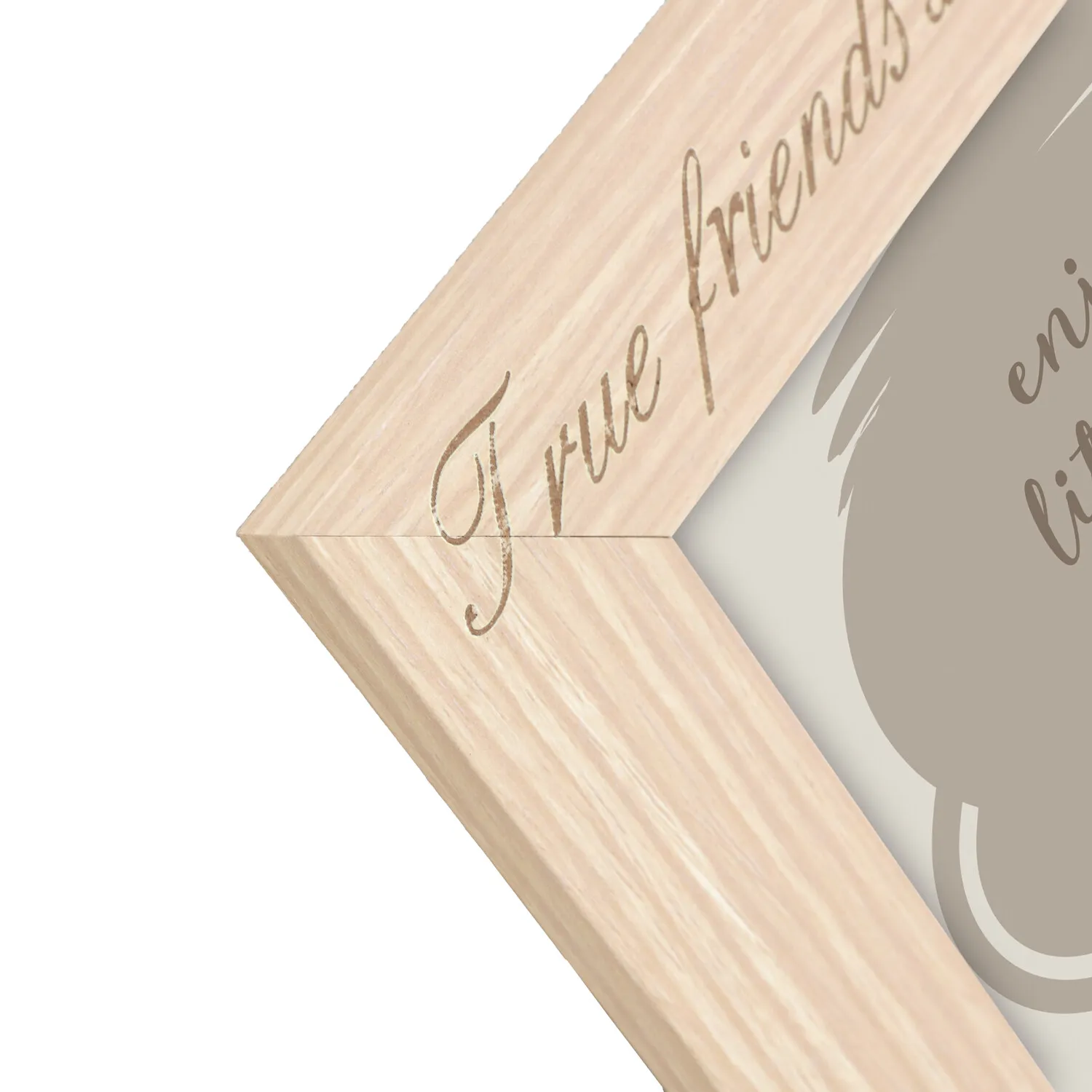 True Friends Photo Frame - Brown