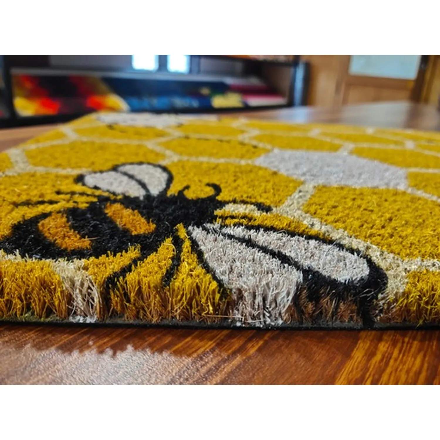 Tufted Coir Door Mat - Yellow