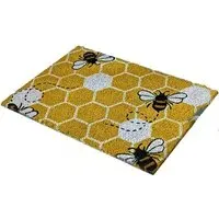 Tufted Coir Door Mat - Yellow