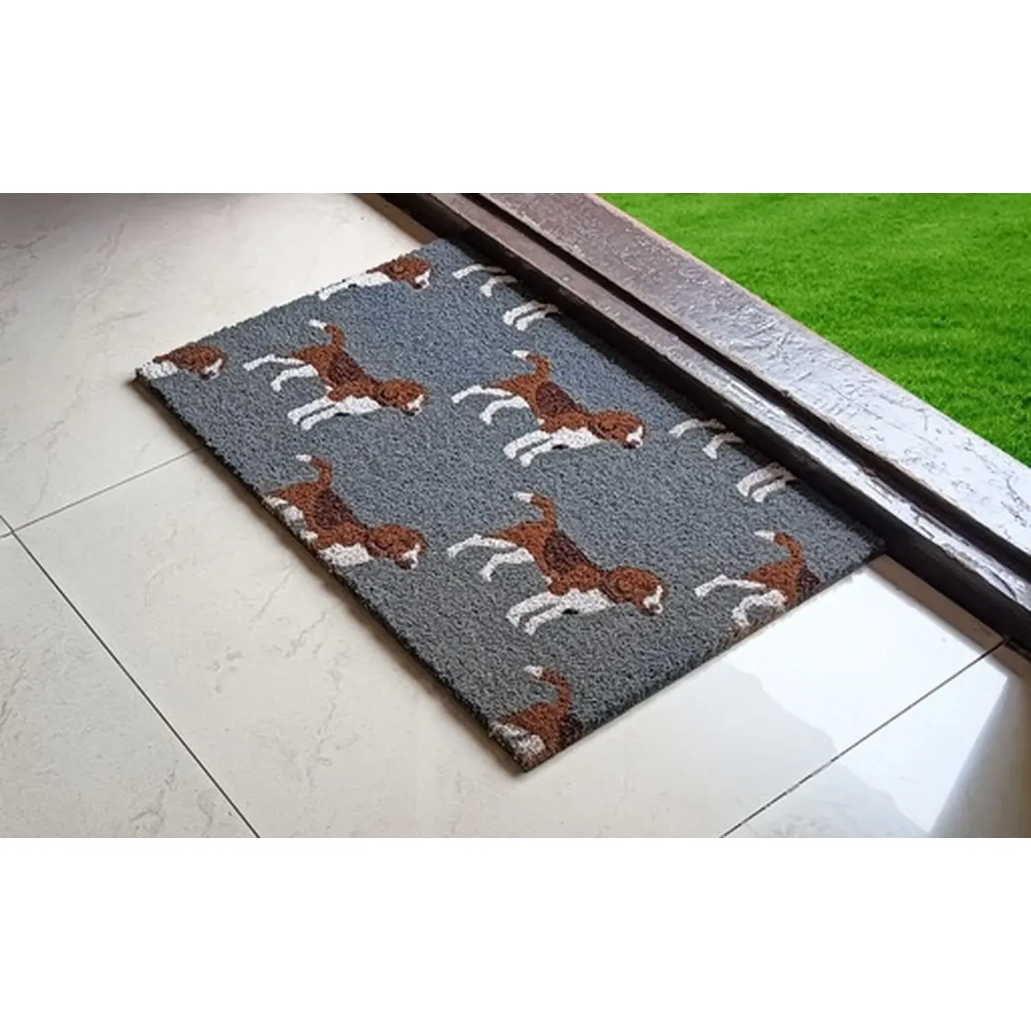 Tufted Coir Doormat 40 x 60cm - Grey