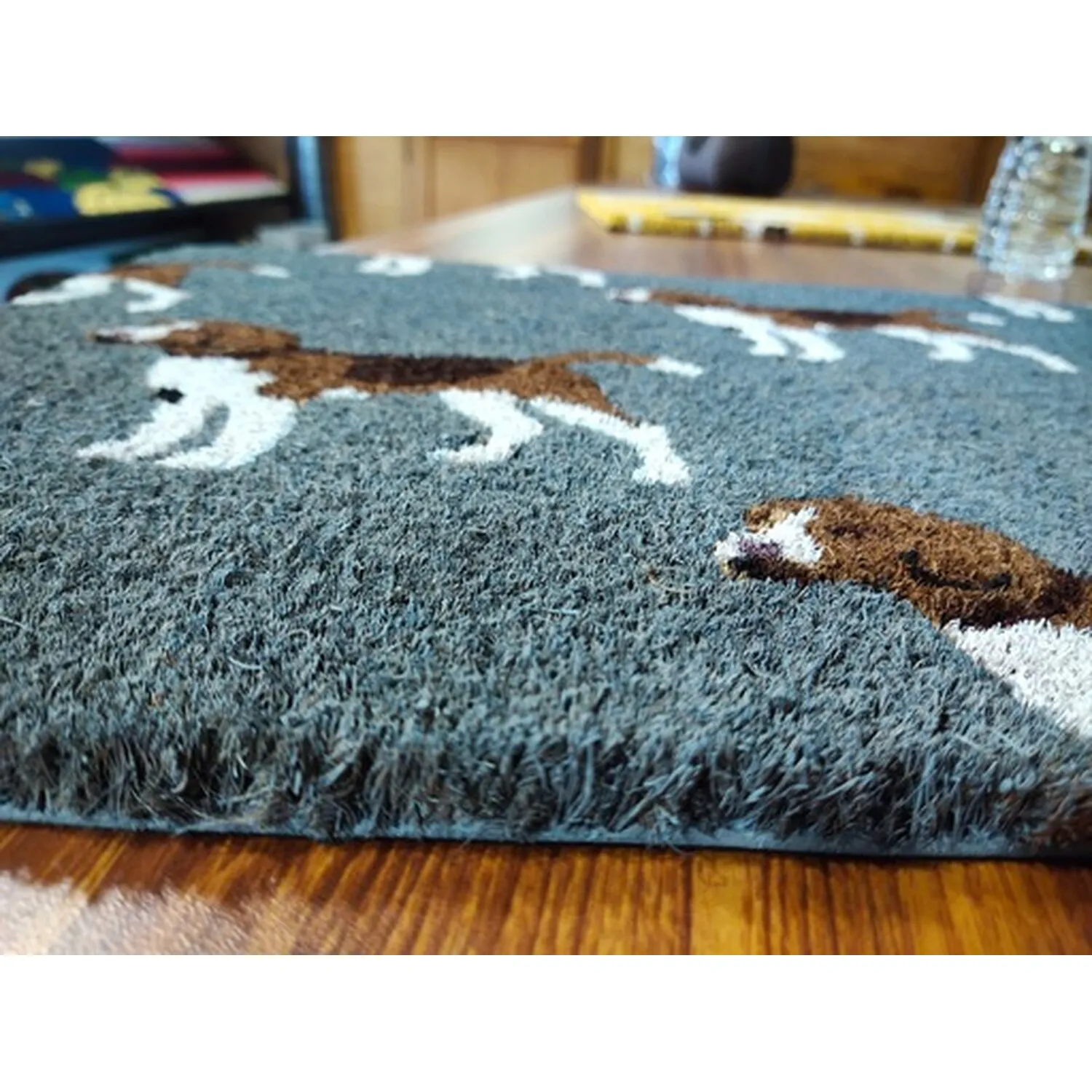 Tufted Coir Doormat 40 x 60cm - Grey