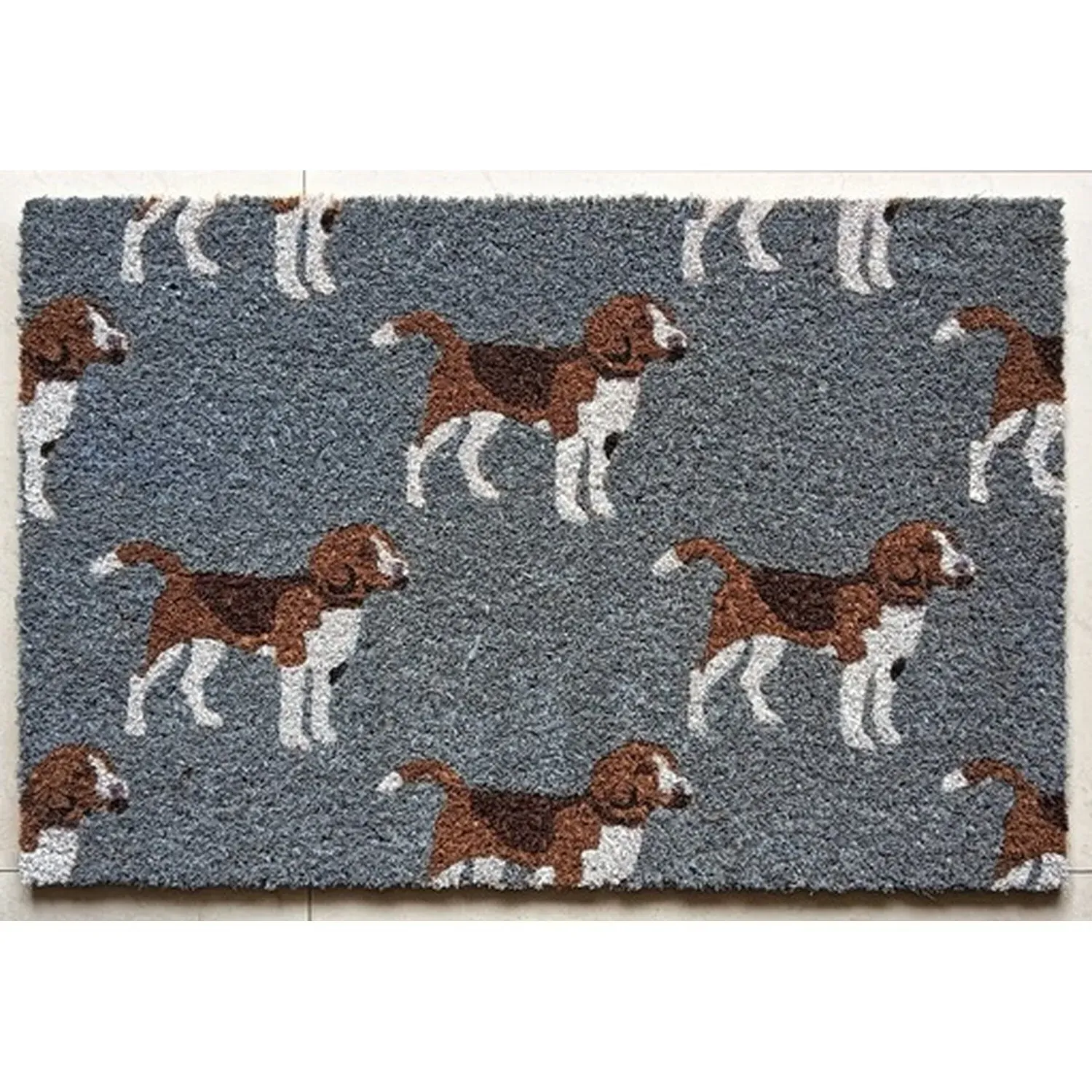 Tufted Coir Doormat 40 x 60cm - Grey image