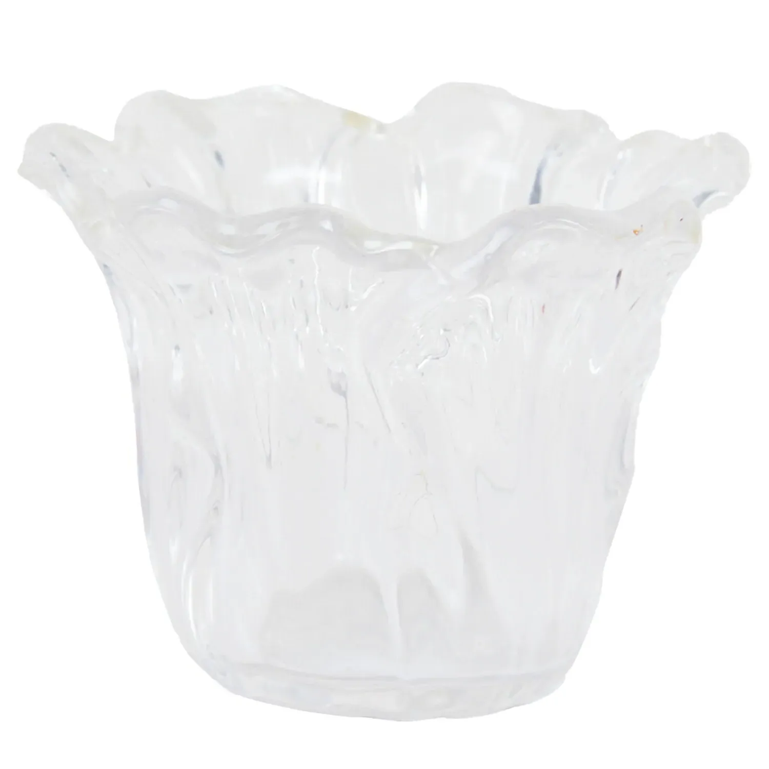 Tulip Glass Tealight Holder - Yellow