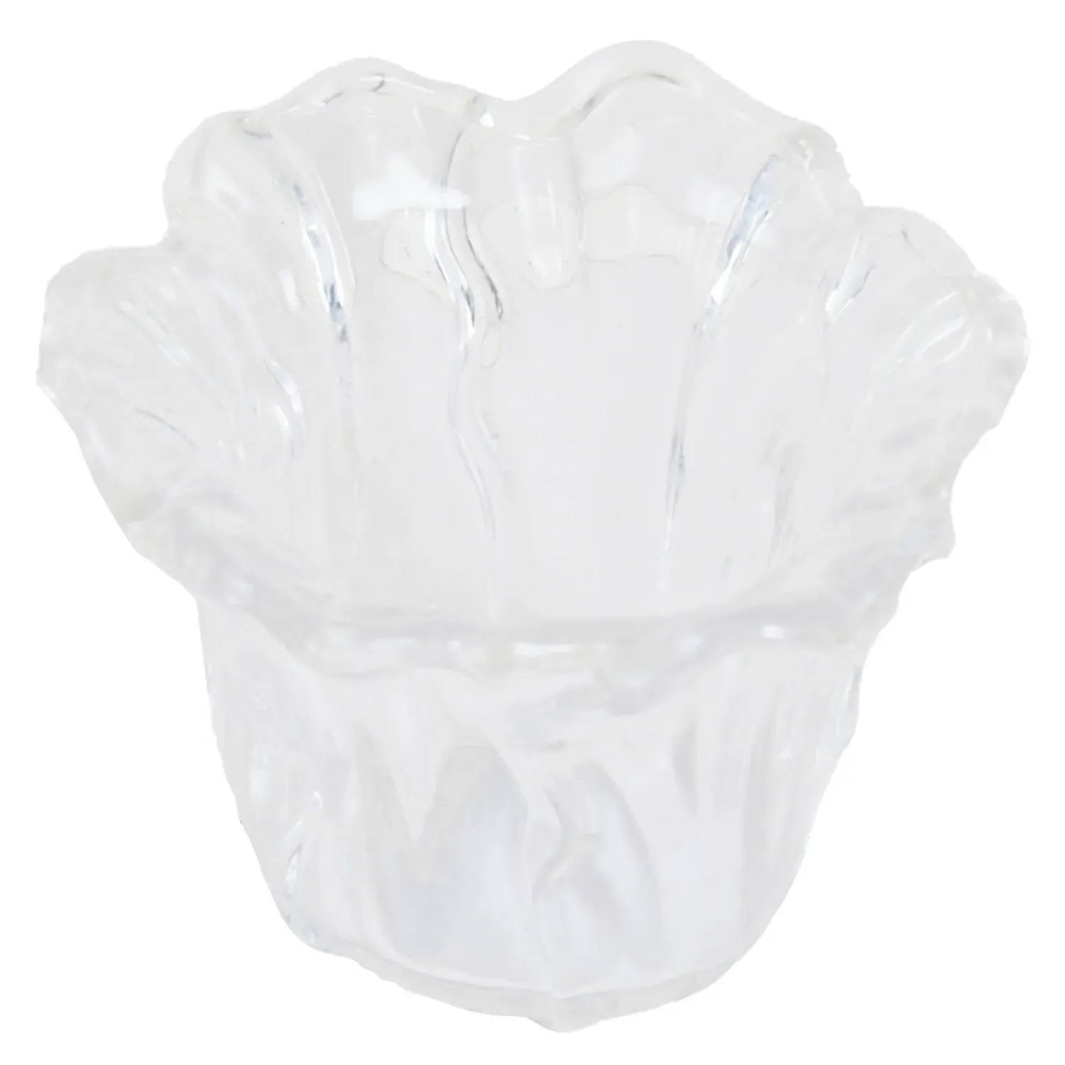 Tulip Glass Tealight Holder - Yellow