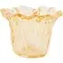 Tulip Glass Tealight Holder - Yellow
