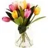 Tulip Vase Arrangement - Pink, Yellow, White