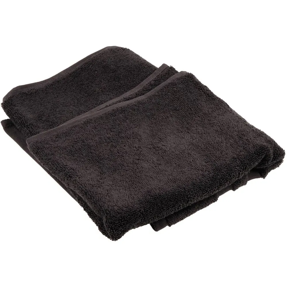 Turkish Cotton Terry Dobby Bath Sheet - Dark Grey